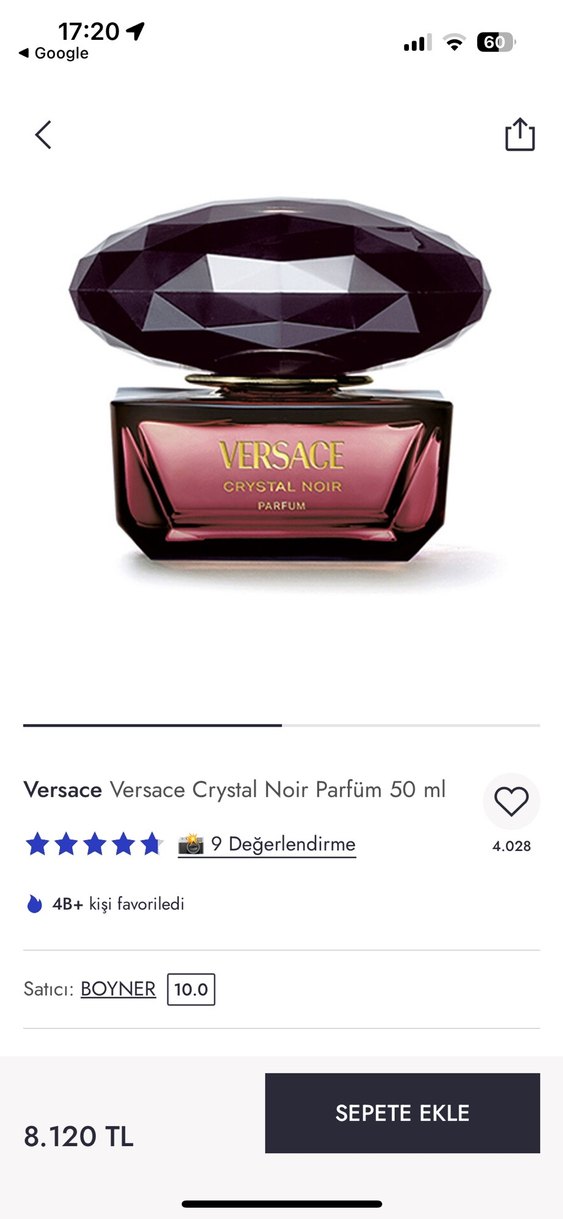 Versace Crystal Noir Kadın Parfümü - Görsel 3