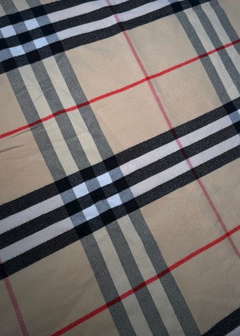 Kadın Bej Pileli Sokak Stili Şal - Görsel 2