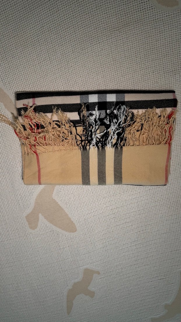 Kadın Bej Pileli Sokak Stili Şal - Görsel 5