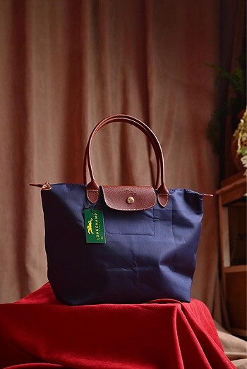 Longchamp (M) Lacivert Çanta