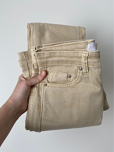 36 Beden camel Renk Bershka Kadın Pantolon