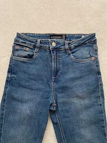Stradivarius Orijinal Stradivarius ispanyol paça jean