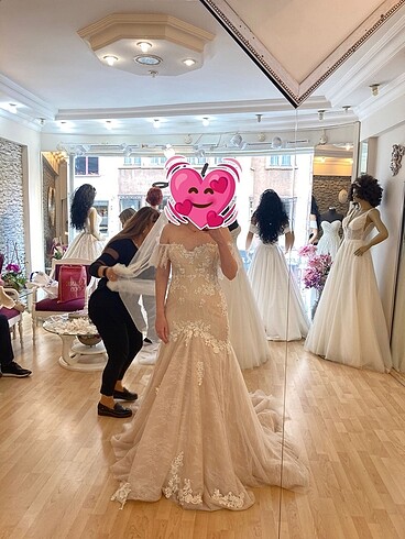 m Beden Balık model gelinlik