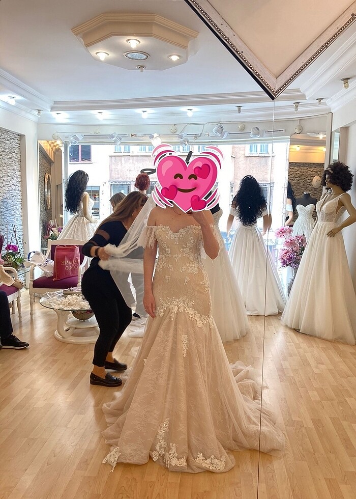 Balık model gelinlik - Görsel 3