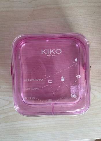 Kiko pembe Kadın Makyaj Çantası - Görsel 2