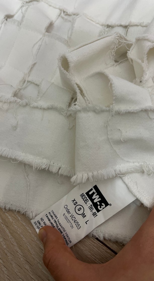 Beyaz Mini Kısa Kollu Kadın Tişört - Görsel 4