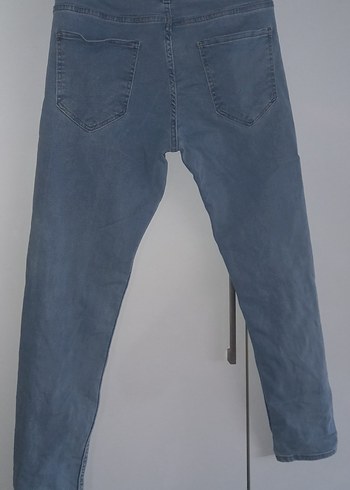 l Beden Mavi erkek Denim Pantolon