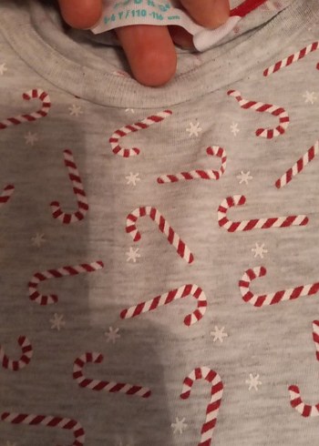 Penti Gri Baskılı Erkek pijama takimi 5-6 Yaş