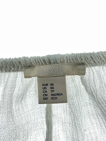 xs Beden beyaz Renk H&M Bluz %70 İndirimli.