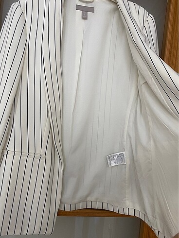 38 Beden beyaz Renk H&M Blazer ceket