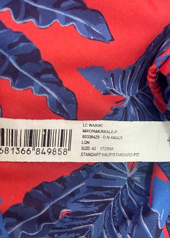 Mavi Desenli Strappy Kadın Mayo - Görsel 8