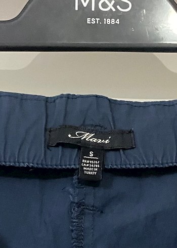 Mavi kargo pantolon - Görsel 6