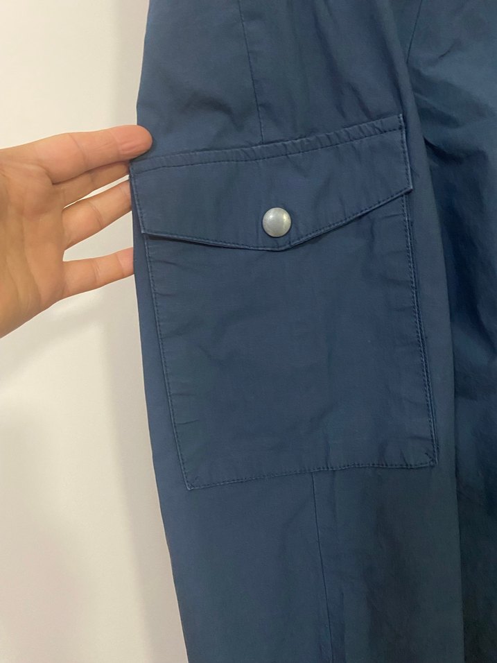 Mavi kargo pantolon - Görsel 5