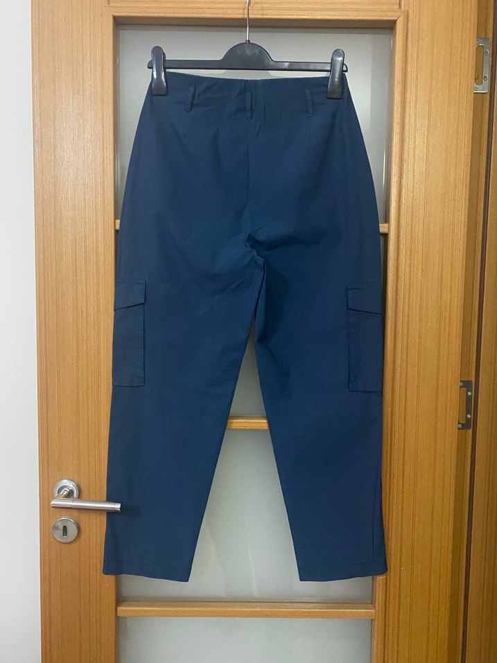 Mavi kargo pantolon - Görsel 3