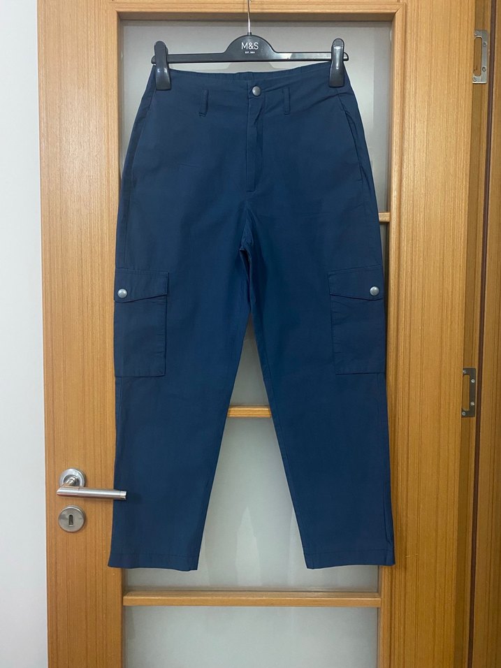 Mavi kargo pantolon - Görsel 2
