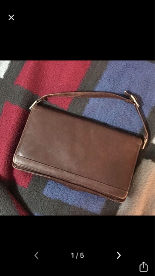 Vintage kahverengi çanta