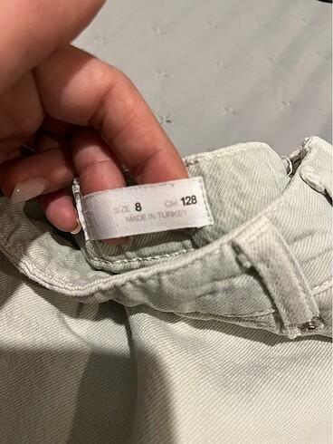 8 Yaş Beden yeşil Renk Zara şort etek kız çocuk