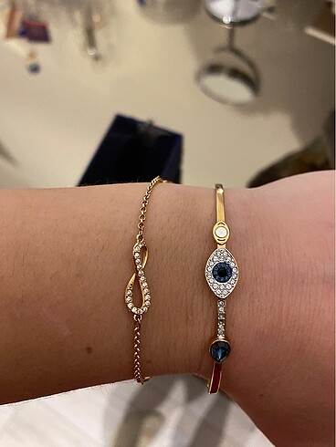 Beden pembe Renk Swarovski bileklik