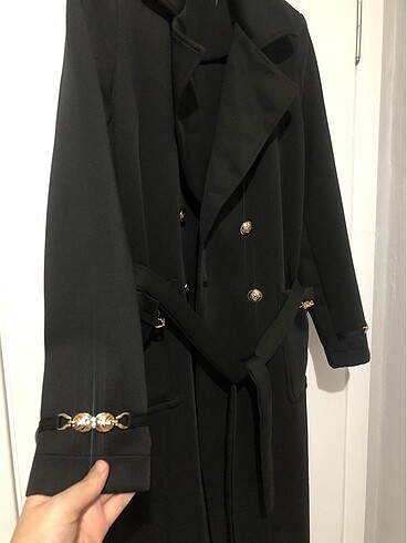 Scuba Kumaş Trençkot - Görsel 3