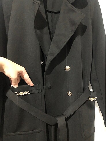 Scuba Kumaş Trençkot - Görsel 2