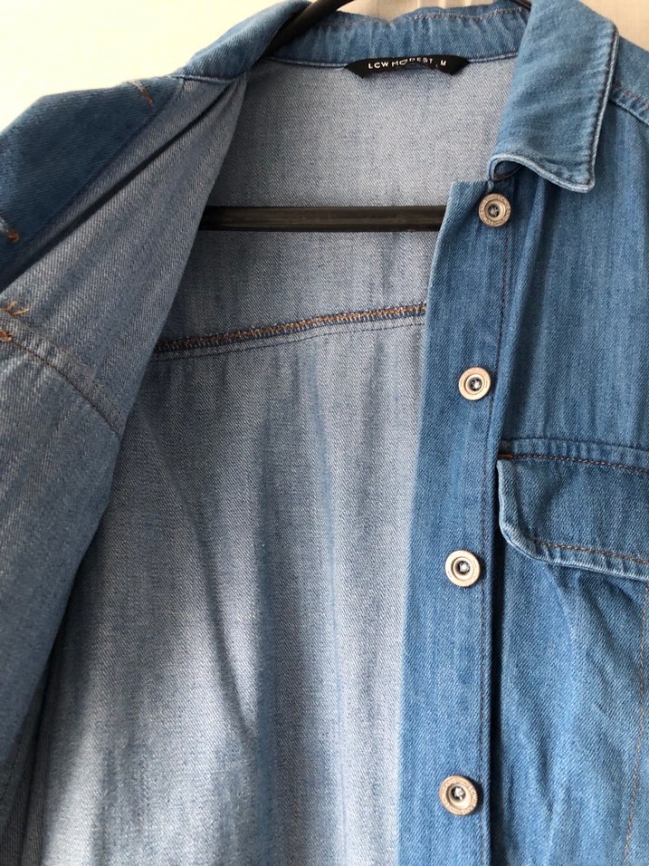 Düğmeli Kadın Kot Ceket - Görsel 4