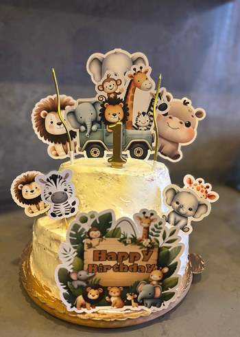 Doğum Günü Süslemeleri hayvan Temalı konsept - Görsel 2