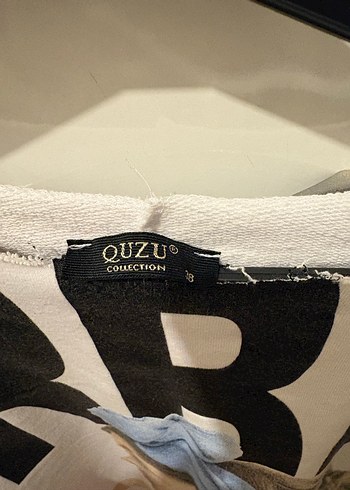 Baskılı Beyaz Kadın Sweatshirt - Görsel 2