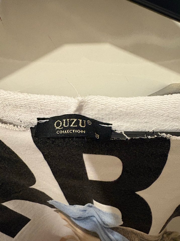 Baskılı Beyaz Kadın Sweatshirt - Görsel 2