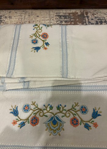 Nakışlı Pastel Renkli Havlu - Görsel 2
