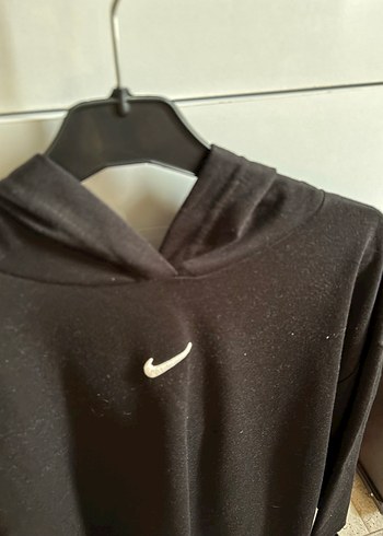 Nike Siyah Kapüşonlu Uzun Kollu Sweatshirt - Görsel 3