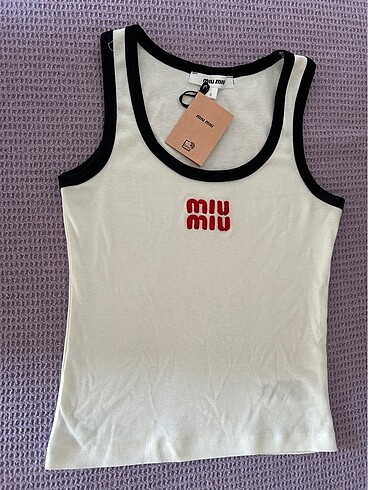 s Beden beyaz Renk Miu miu atlet
