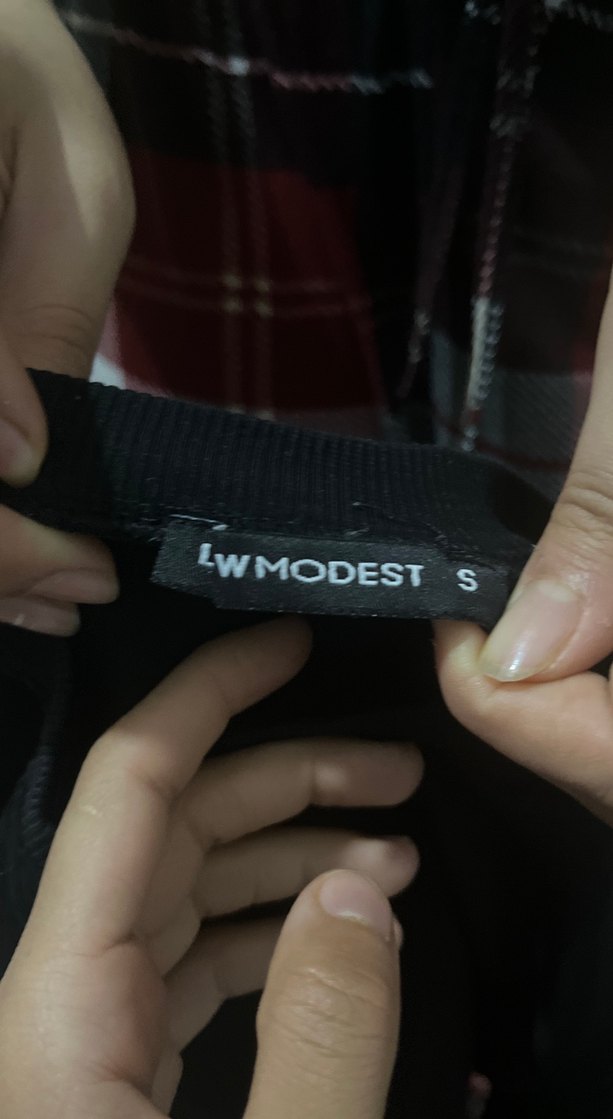 Siyah Hamile Uzun Kollu Salaş Tişört - Görsel 2