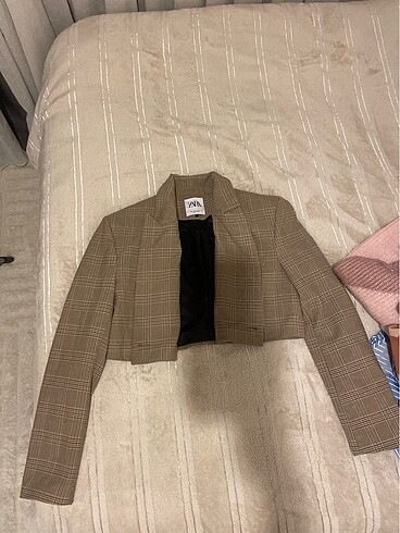 Zara crop blazer ceket