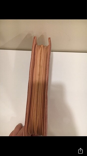 Pudra renk büyük boy cüzdan - Görsel 5