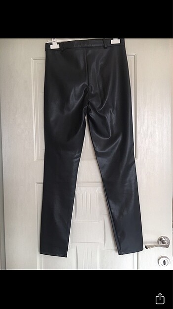 Deri pantolon paça detaylı - Görsel 5