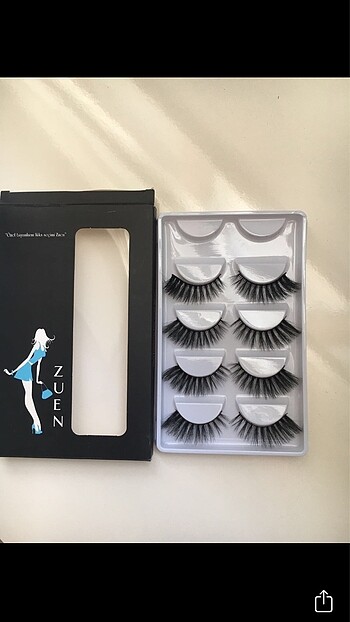 Gerçek kıl görünümünde takma kirpik - Görsel 2