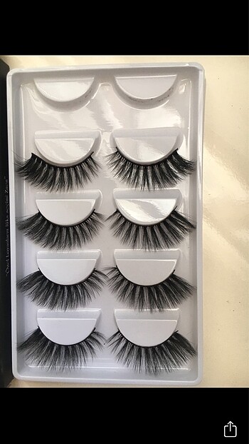 Gerçek kıl görünümünde takma kirpik - Görsel 4