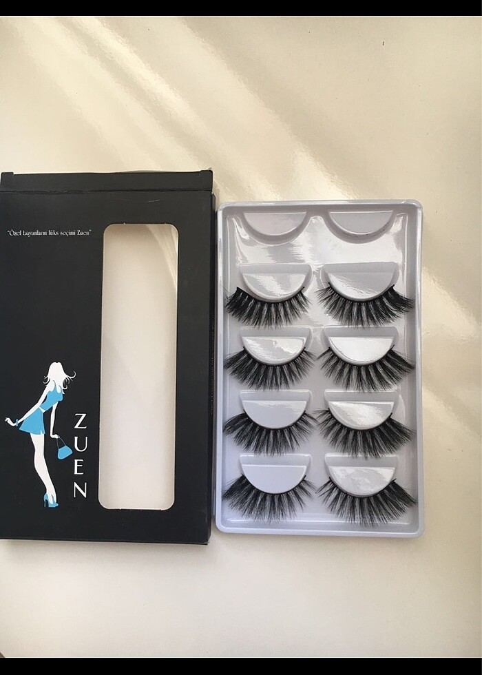 Gerçek kıl görünümünde takma kirpik - Görsel 2