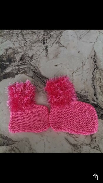 Kız çocuk örme bot - Görsel 2