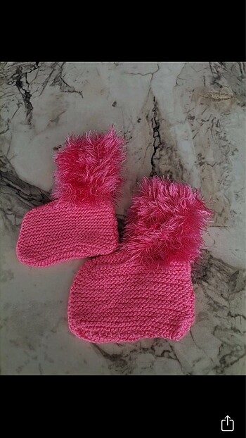 Kız çocuk örme bot - Görsel 3