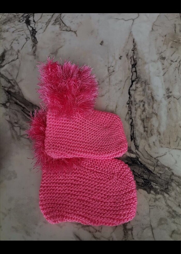 Kız çocuk örme bot - Görsel 4