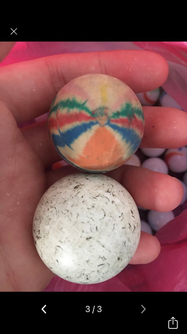 Renkli Beyazlı Bilyeler ve Beyaz ve Renkli büyük boy Top - Görsel 3