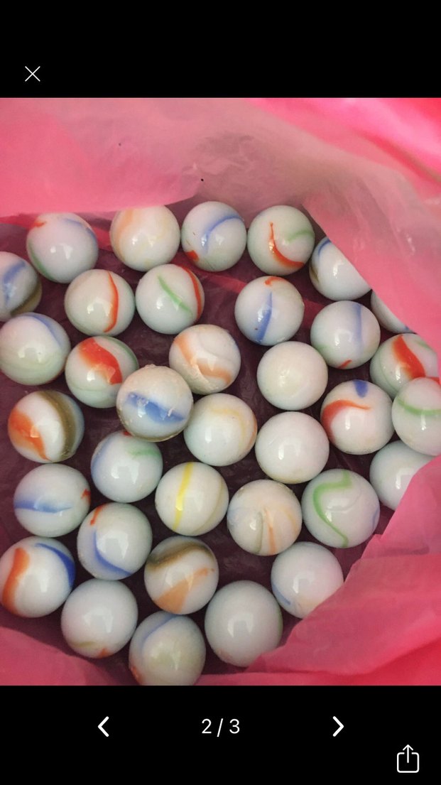 Renkli Beyazlı Bilyeler ve Beyaz ve Renkli büyük boy Top - Görsel 2