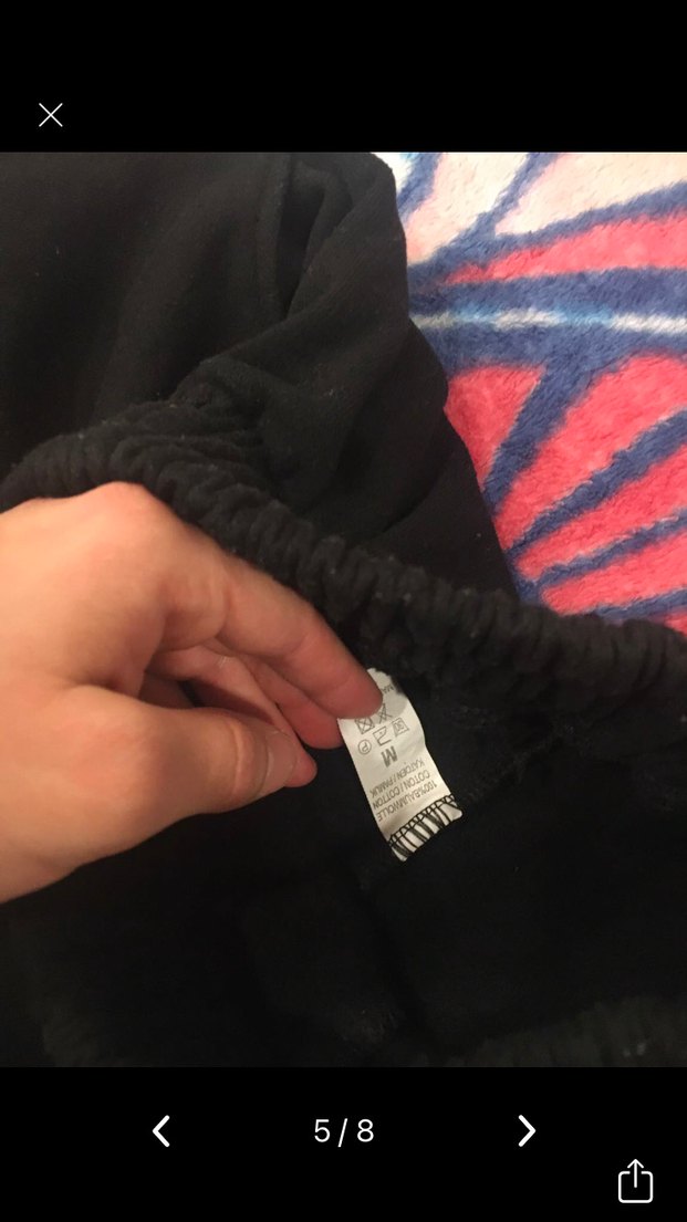 Siyah Baskılı Erkek Eşofman Altı - Görsel 2