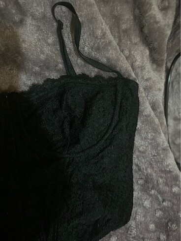 38 Beden siyah Renk Crop korse