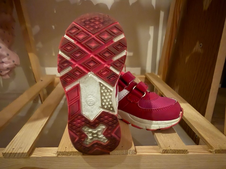 Kız Çocuk Pembe Ascolli Cırt Cırtlı Spor Ayakkabı - Görsel 2