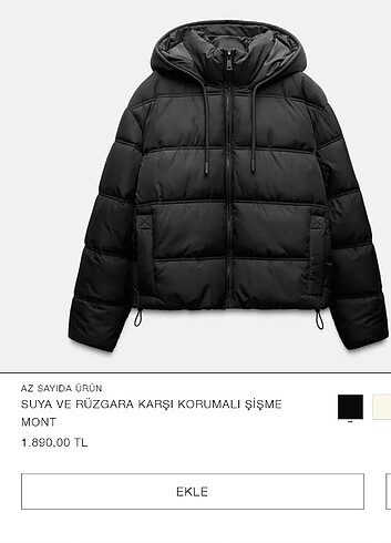 Zara Zara şişme mont