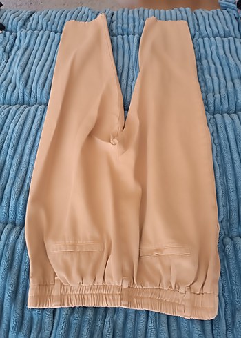 l Beden camel Renk Bej Midi Kumaş Kadın Pantolon