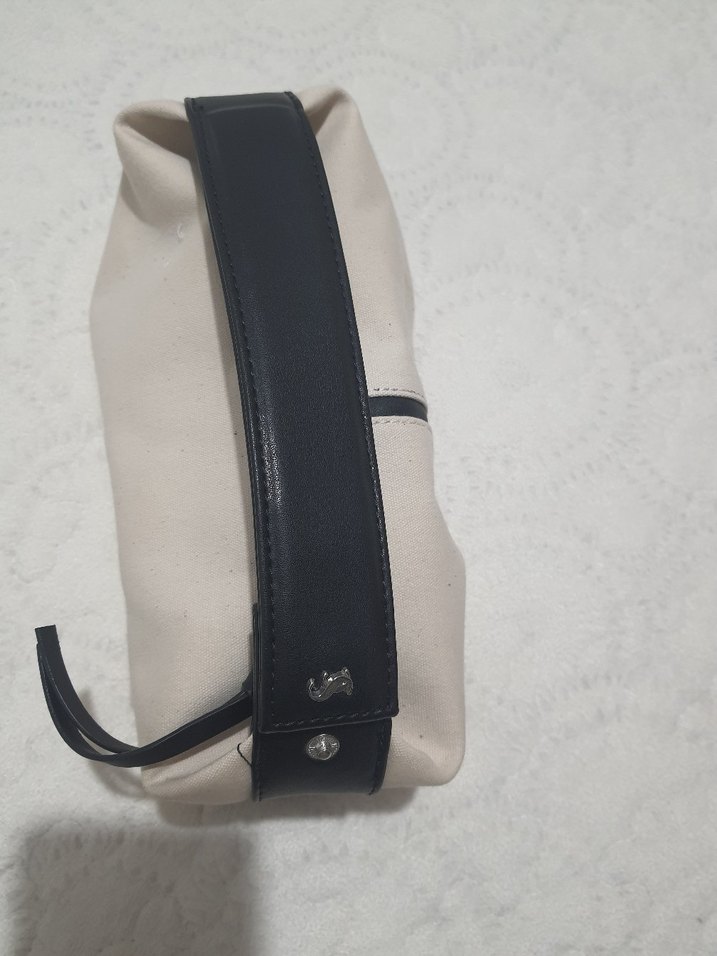 Fermuarlı Beyaz Deri Kadın Çanta - Görsel 3