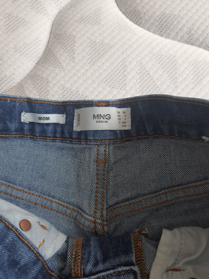 Kadın Mavi Denim Regular Fit Midi Jean - Görsel 3